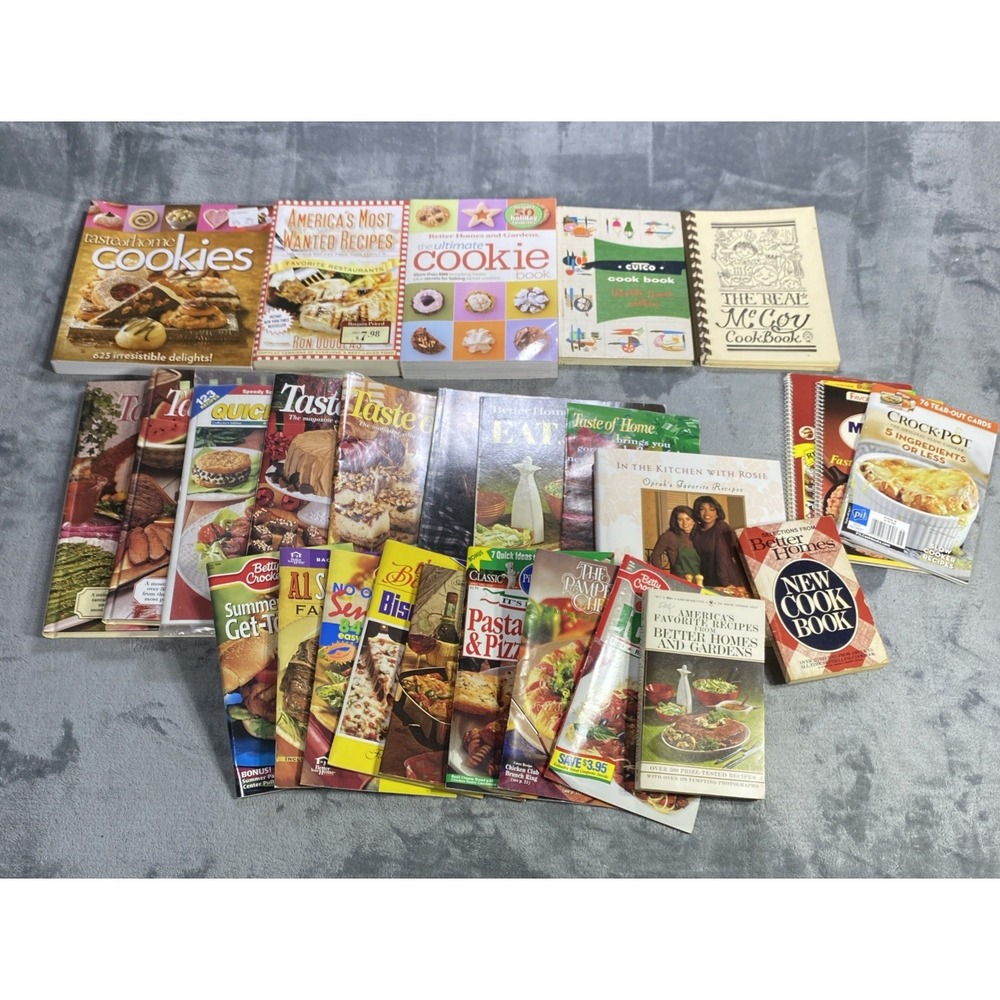 Vintage Recipe Cook Book Magazine Lot of 27 Pillsbury Taste of Home BettyCrocker